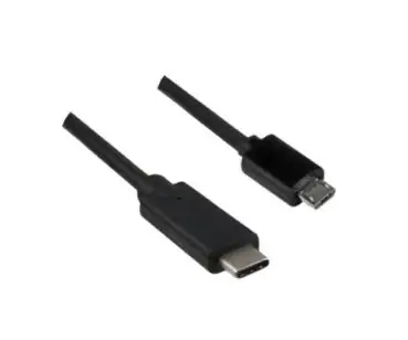 DINIC USB 3.1 Kabel Typ-C auf micro B, schwarz, DINIC Polybag, 2m